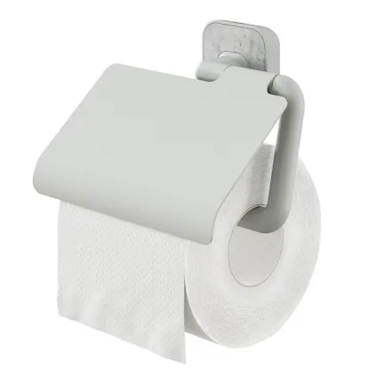 Tiger Porte-rouleau papier toilette Tado avec rabat gris clair/ aspect béton