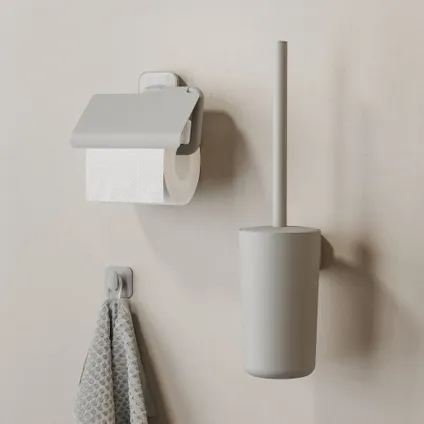 Tiger Porte-rouleau papier toilette Tado avec rabat gris clair/ aspect béton 4