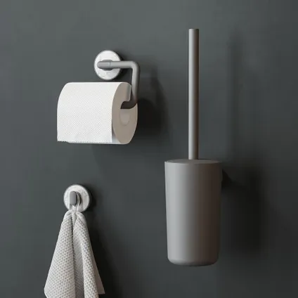 Porte-rouleau papier toilette Tiger Cata sans rabat gris/ aspect marbre 4