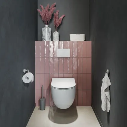 Porte-rouleau papier toilette Tiger Cata sans rabat gris/ aspect marbre 5