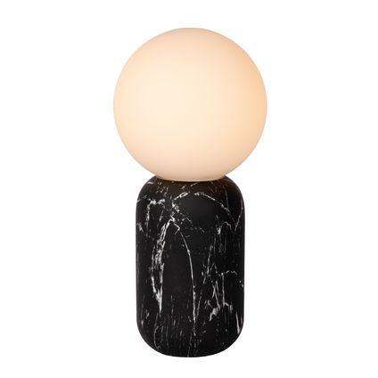 Lucide tafellamp Marbol zwart ⌀15cm E27