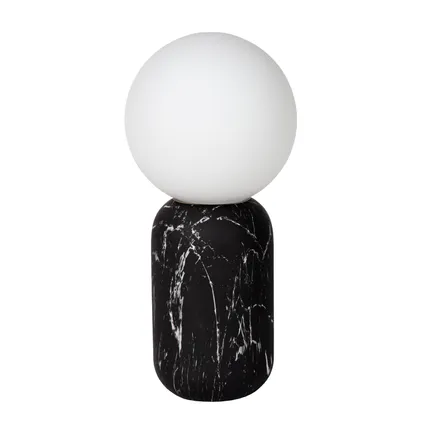 Lucide tafellamp Marbol zwart ⌀15cm E27 2