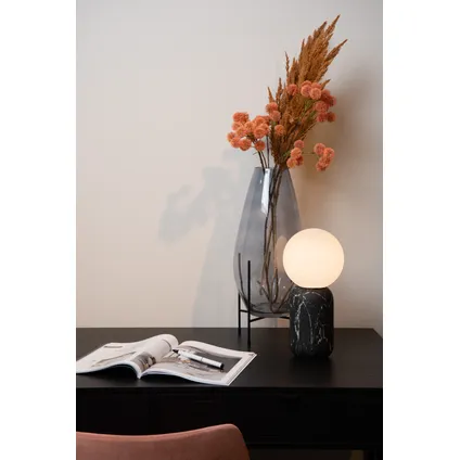 Lucide tafellamp Marbol zwart ⌀15cm E27 3