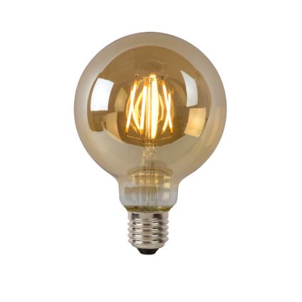 Lucide ledfilamentlamp G95 amber E27 5W