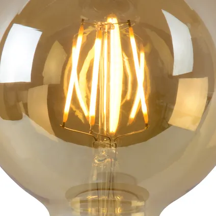 Lucide ledfilamentlamp G95 amber E27 5W 4