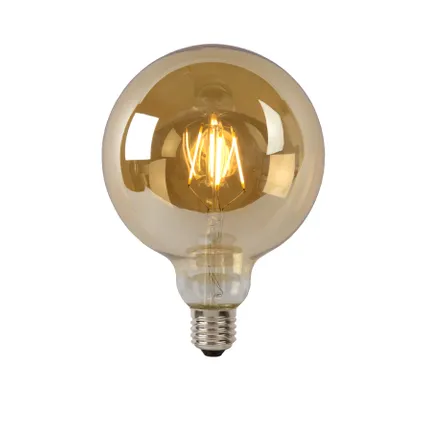 Lucide ledfilamentlamp G125 amber E27 8W