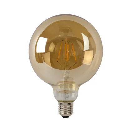 Lucide ledfilamentlamp G125 amber E27 8W 3