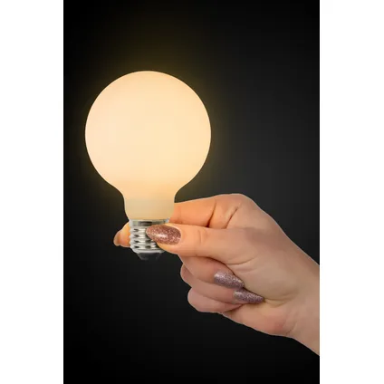 Ampoule LED Lucide G80 opal E27 8W 2