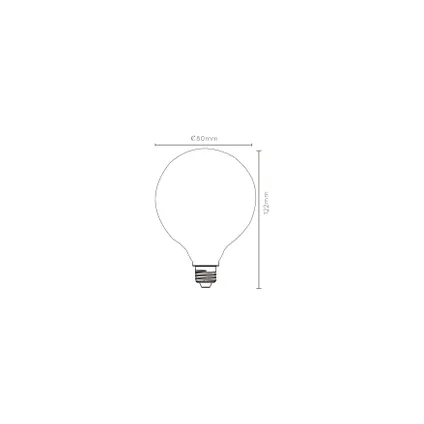 Ampoule LED Lucide G80 opal E27 8W 3