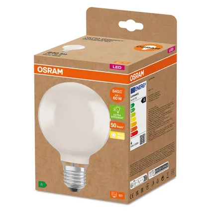 Osram ledlamp ultrazuinig G95 E27 4W 2