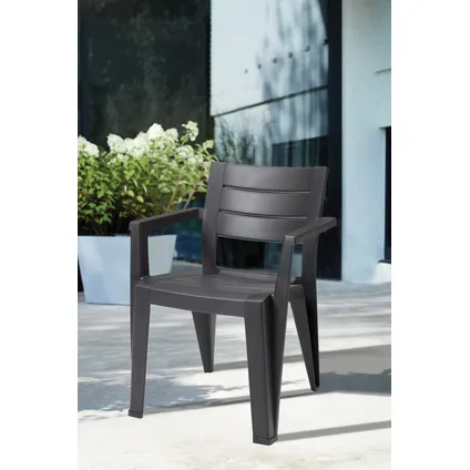 Chaise de jardin Keter Julie graphite 61.5x58.5x79cm 3