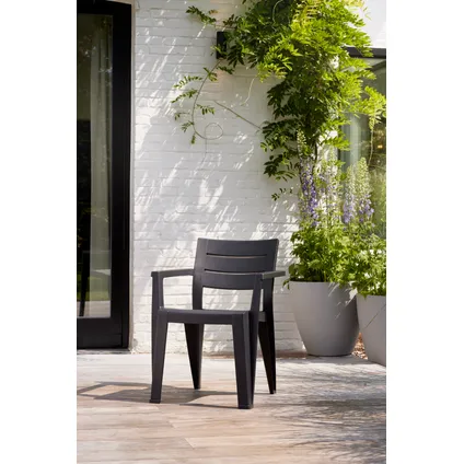 Chaise de jardin Keter Julie graphite 61.5x58.5x79cm 4