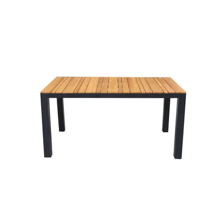 Table de jardin Limoux teak/aluminium 152x90cm 4