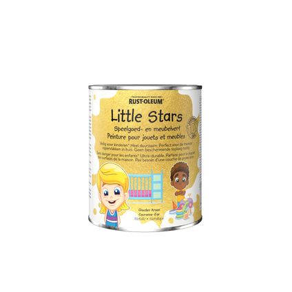 Rust-Oleum Little Stars meubel- en speelgoedverf metallic Gouden kroon 750ml