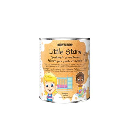 Rust-Oleum Little Stars meubel- en speelgoedverf metallic Pompoen 750ml