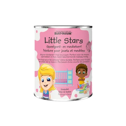 peinture meubles et jouets Little Stars effet nacré Baton de bonbon 750ml