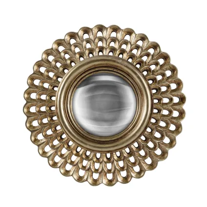 Miroir clea convexe dore 21,5cm