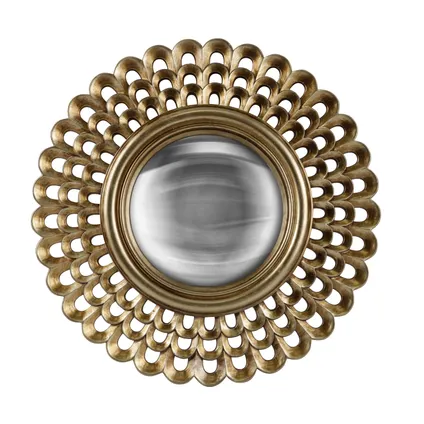 Miroir clea convexe dore 28,8cm