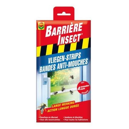 COMPO vensterstrips tegen vliegen Barrière Insect  - 2 x 6 stuks
