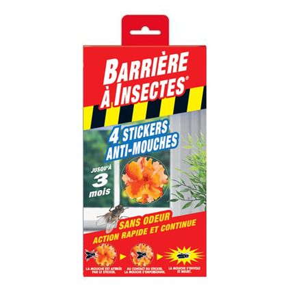 COMPO vensterstrips tegen vliegen Barrière Insect - 3 + 1 stuks gratis