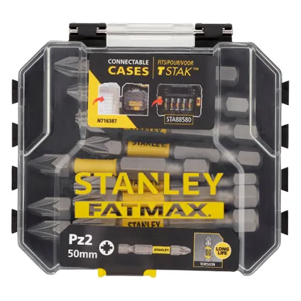 Stanley Fatmax STA88572-XJ bits PZ2 50 mm 10 stuks