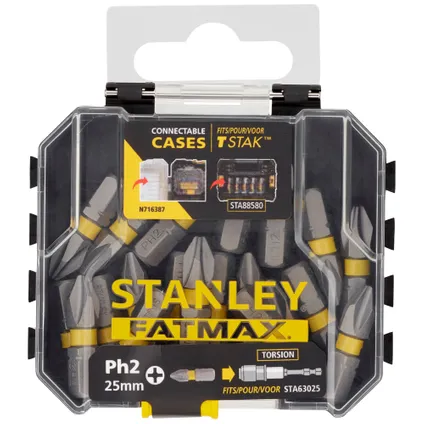 Embouts Stanley Fatmax STA88569-XJ bits PH2 25mm 20 pcs