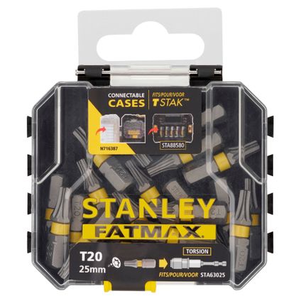 Embouts Stanley Fatmax STA88570-XJ bits T20 25 mm 20 pcs