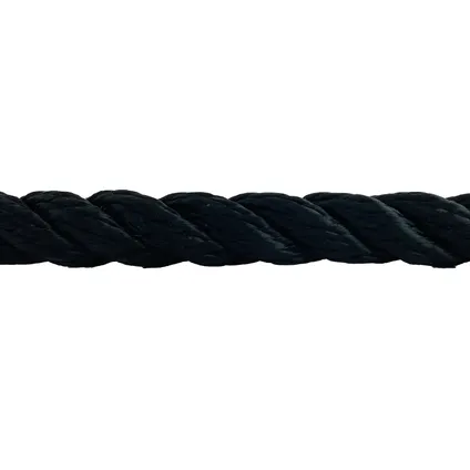 Corde torsadée Seilflechter Birotex noir 10mmx5m 2