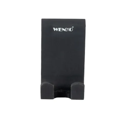 Crochet de douche double Wenko Verna Duo silicone noir 4