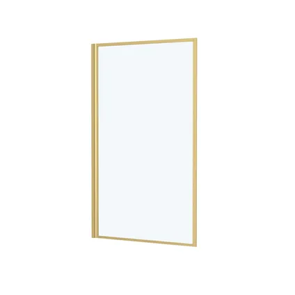 Aurlane badwand Golden Edge goud geborsteld frame 130x75cm