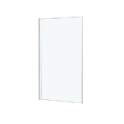 Aurlane badwand White Edge frame glanzend wit 130x75cm