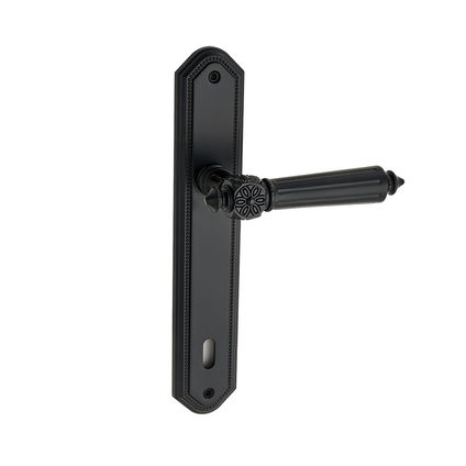 Avenue deurkruk langschild Stretto sleutelgat 110mm zwart