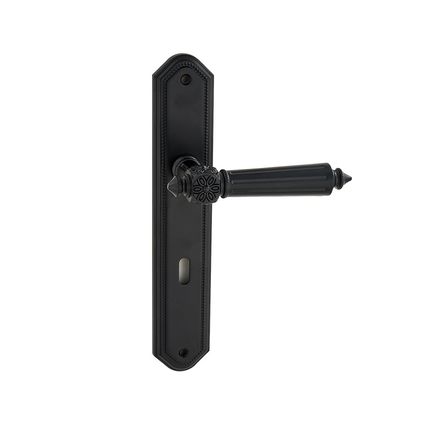 Avenue deurkruk langschild Stretto sleutelgat 72mm zwart