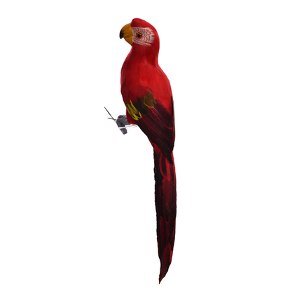 Grote decoratieve papegaai rood 56cm