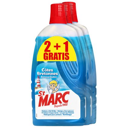 Liquide multi-usages St Marc Côtes Bretonnes 2L + 1L gratuit