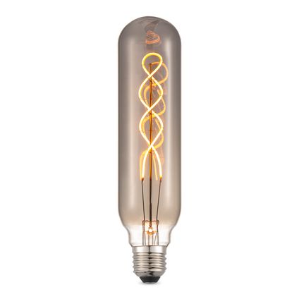 Home Sweet Home ledfilamentlamp Deco Tube Spiral gerookt glas E27 4W