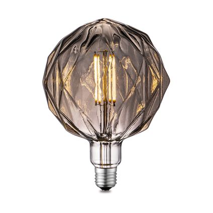 Home Sweet Home ledfilamentlamp Deco Globe G150 gerookt glas E27 4W