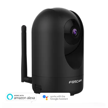 Foscam R2M Caméra 2MP pan-tilt 1080P Full HD Smart Privacy Protection-modus Black
 3