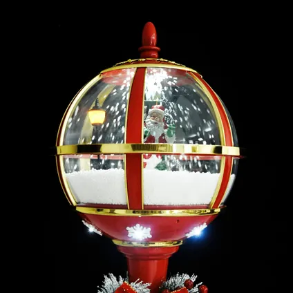 vidaXL Lampadaire de Noël avec Père Noël 175 cm LED 7