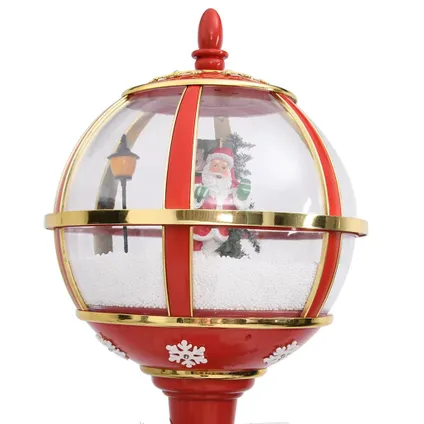 vidaXL Lampadaire de Noël avec Père Noël 175 cm LED 8