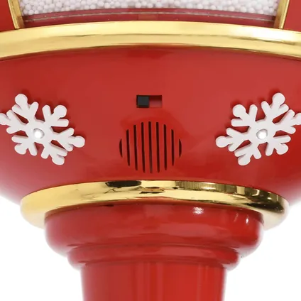 vidaXL Lampadaire de Noël avec Père Noël 175 cm LED 9