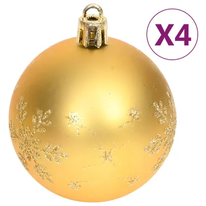 vidaXL 70-delige Kerstballenset goud en rood 5