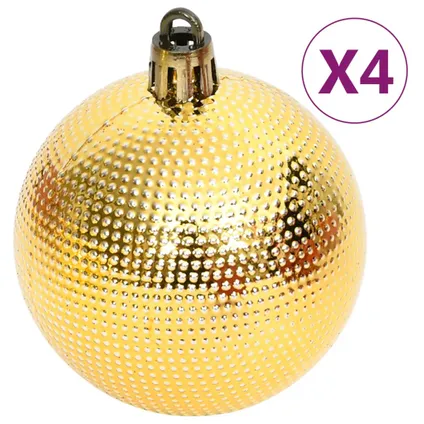 vidaXL 108-delige Kerstballenset goud en rood 7