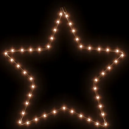 vidaXL Kerstfiguur ster met 48 warmwitte LED's 56 cm 3