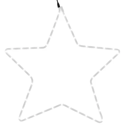 vidaXL Figure d'étoile de Noël avec 48 LED blanc chaud 56 cm 5