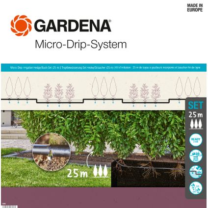 Gardena bewateringsset struik/heg Micro-Drip System 25m