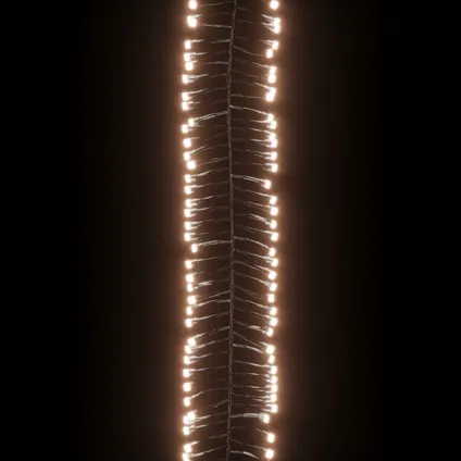 vidaXL Lichtslinger cluster met 400 LED's warmwit 7,4 m PVC 5