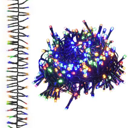 vidaXL Guirlande lumineuse à LED groupées 400LED Multicolore 7,4