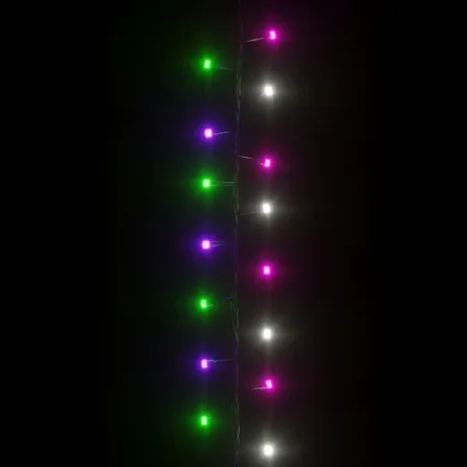 vidaXL Guirlande LED compacte avec 400 LED Multicolore pastel 13 4