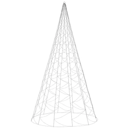vidaXL Kerstboom voor vlaggenmast 1400 LED's blauw 500 cm 3